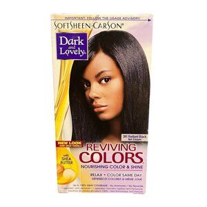 (1) SoftSheen Carson Dark And Lovely Reviving Colors # 391 Radiant Black, New